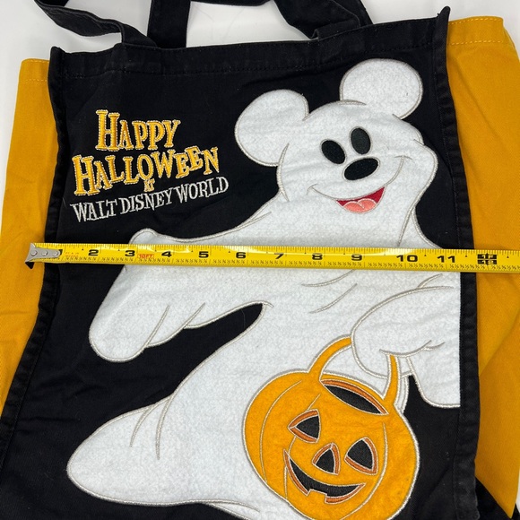 Walt Disney World Happy Halloween Mickey Canvas Tote Trick-or-Treat Bag VINTAGE - Picture 12 of 12